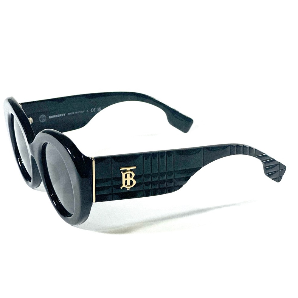 Burberry  B 4370 U 3001/87 Margot Black Dark Grey 49mm Women's Sunglasses BE4370 - Picture 5 of 8